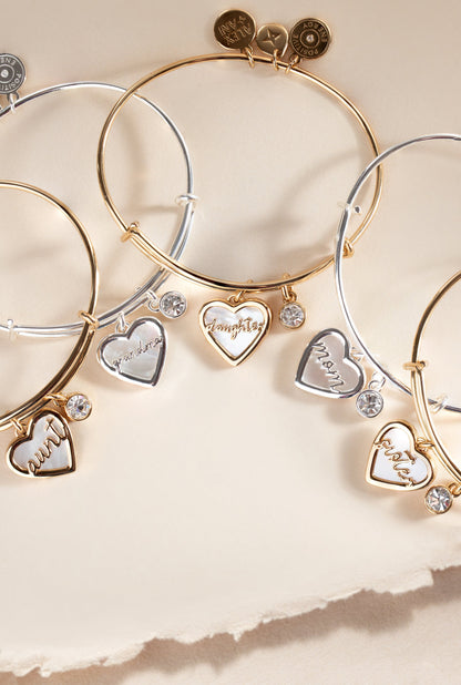 Alex and Ani Mom Mother of Pearl Bangle