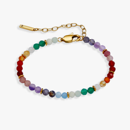 Alex and Ani Rainbow Ombre Semi-Precious Beaded Bracelet