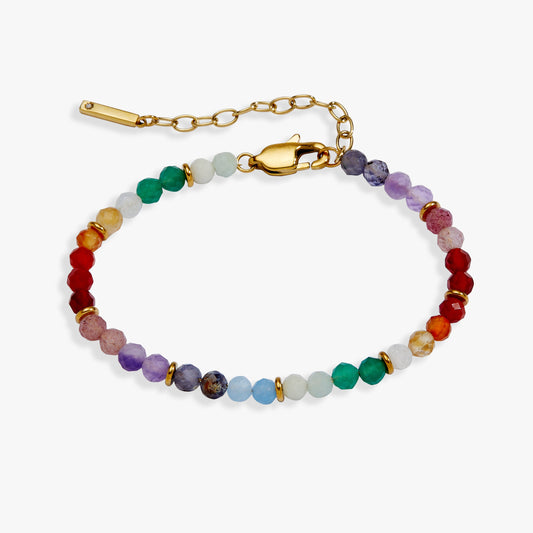 Alex and Ani Rainbow Ombre Semi-Precious Beaded Bracelet