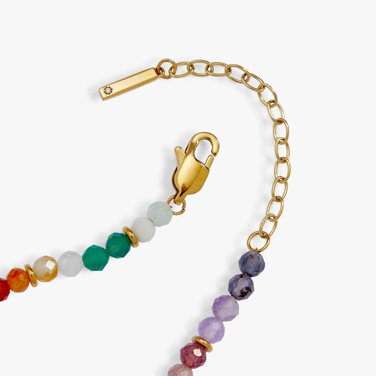Alex and Ani Rainbow Ombre Semi-Precious Beaded Bracelet