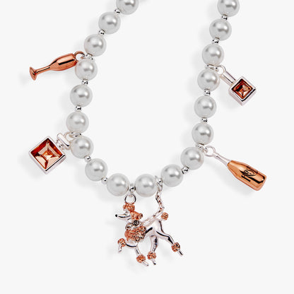 Alex and Ani Posh Poodle Pearl Charm Bracelet