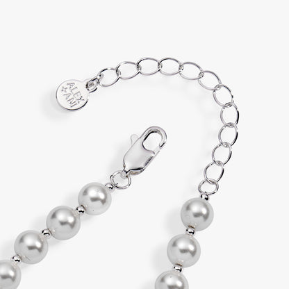 Alex and Ani Posh Poodle Pearl Charm Bracelet