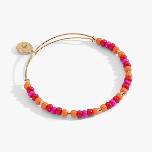 Alex and Ani Summer Hues Beaded Charm Bangle
