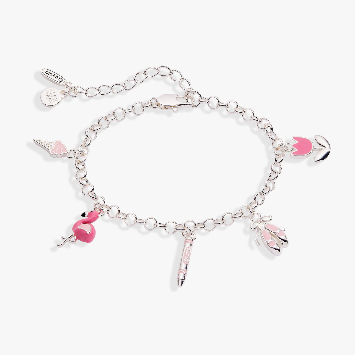 Alex and Ani Crayola Tickle Me Pink Charm Bracelet