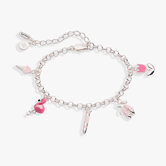 Alex and Ani Crayola Tickle Me Pink Charm Bracelet
