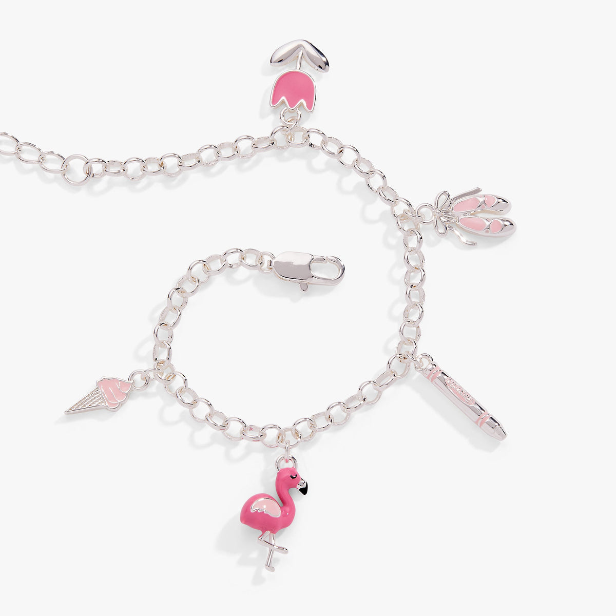 Alex and Ani Crayola Tickle Me Pink Charm Bracelet
