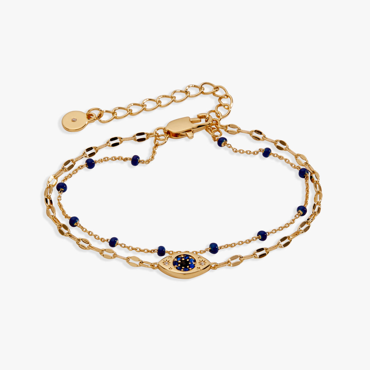 Alex and Ani Festival Double Strand Evil Eye Bracelet