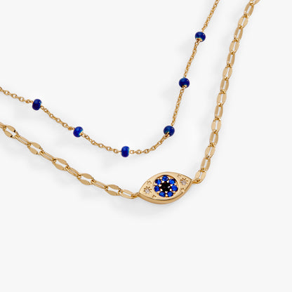 Alex and Ani Festival Double Strand Evil Eye Bracelet