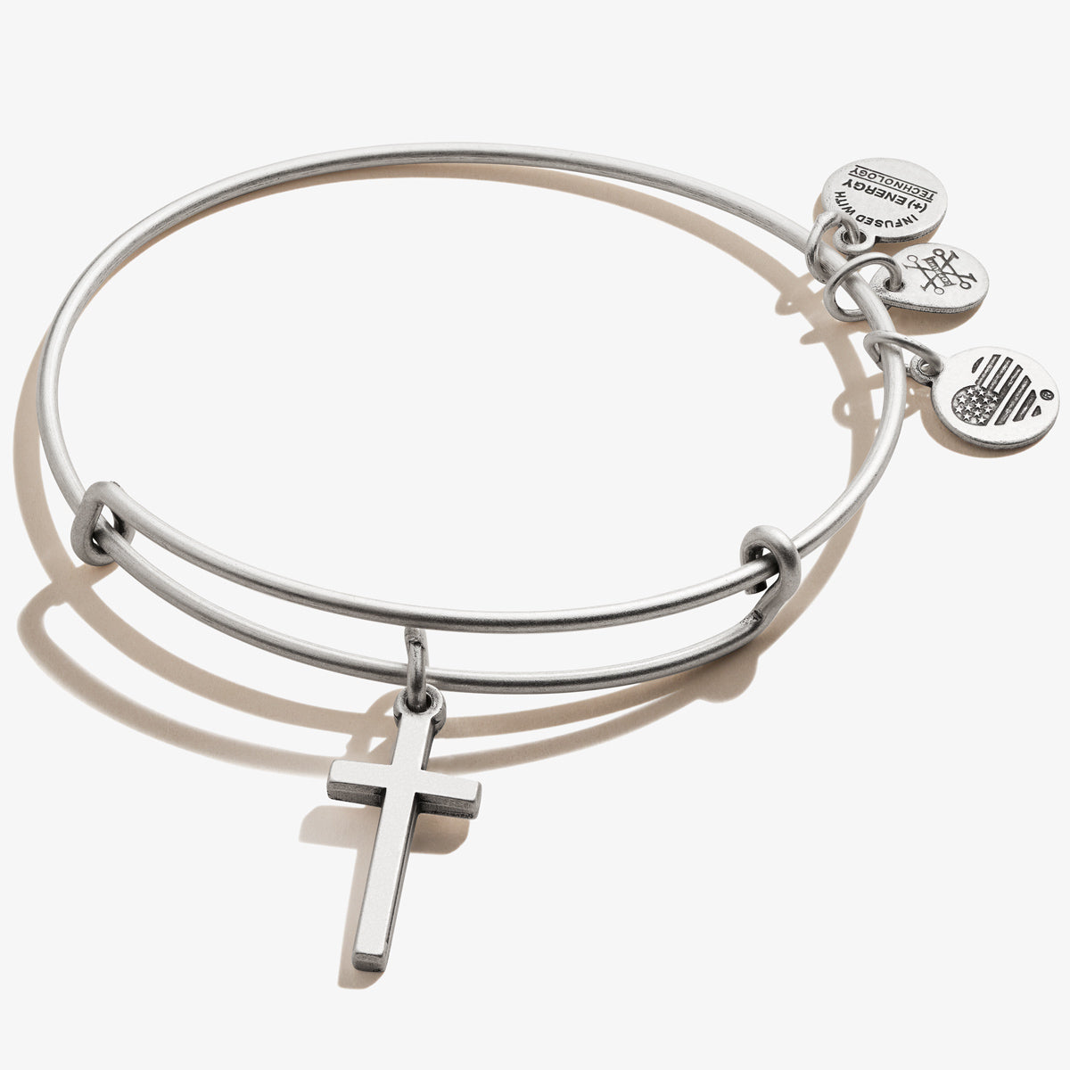 Alex and Ani Cross Charm Bangle Bracelet - Alex and Ani