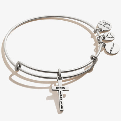 Alex and Ani Cross Charm Bangle Bracelet - Alex and Ani