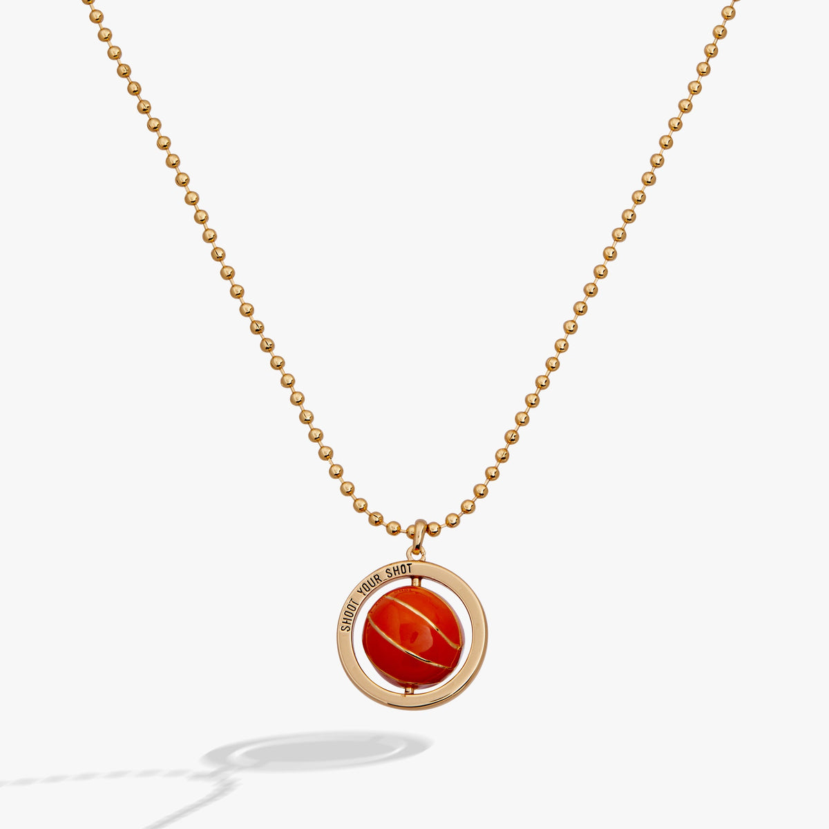 Alex and Ani Basketball Spinner Pendant