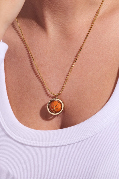 Alex and Ani Basketball Spinner Pendant
