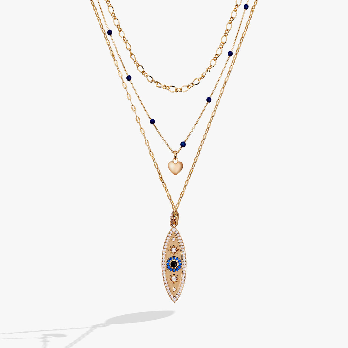 Alex and Ani Festival Stranded Evil Eye Necklace