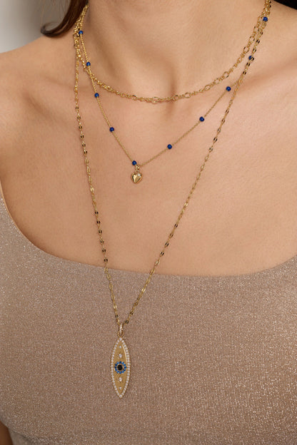 Alex and Ani Festival Stranded Evil Eye Necklace
