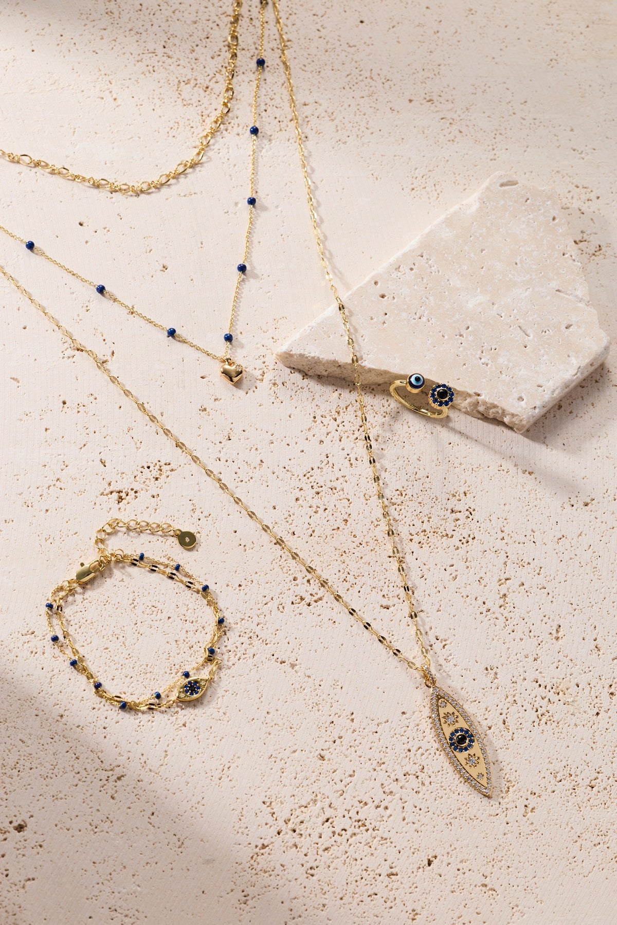 Alex and Ani Festival Stranded Evil Eye Necklace