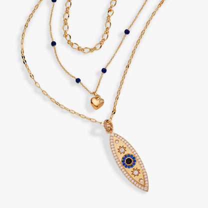 Alex and Ani Festival Stranded Evil Eye Necklace