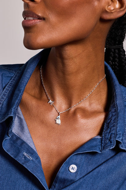 Alex and Ani Tufted Titmouse Necklace