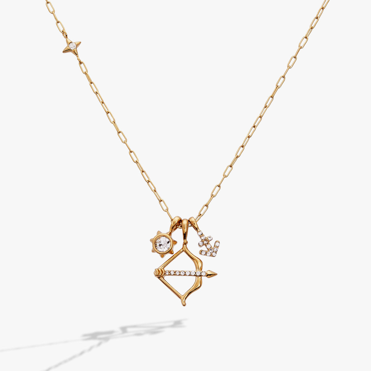 Alex and Ani Sagittarius Charm Cluster Necklace