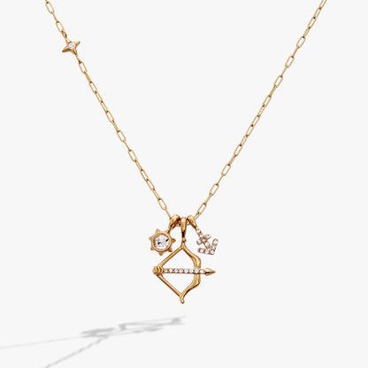 Alex and Ani Sagittarius Charm Cluster Necklace