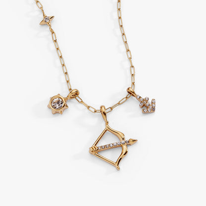Alex and Ani Sagittarius Charm Cluster Necklace