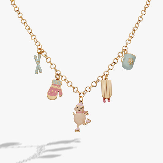 Alex and Ani Winter Wonderland Multi Charm Necklace