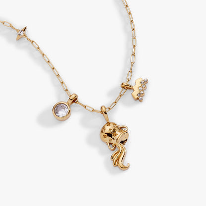 Alex and Ani Aquarius Charm Cluster Necklace