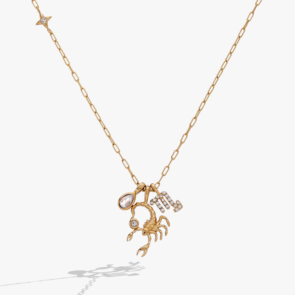 Alex and Ani Scorpio Charm Cluster Necklace