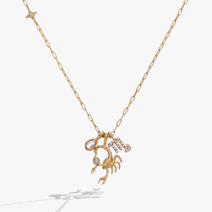 Alex and Ani Scorpio Charm Cluster Necklace