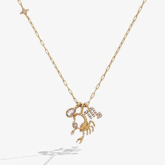 Alex and Ani Scorpio Charm Cluster Necklace