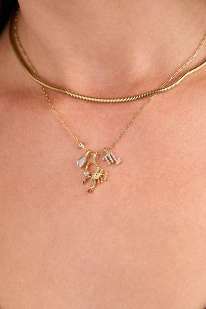 Alex and Ani Scorpio Charm Cluster Necklace