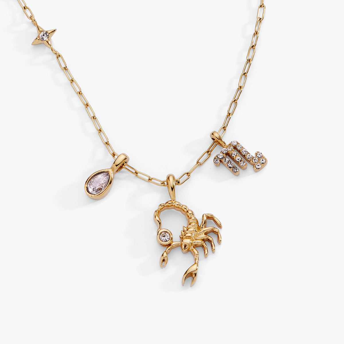 Alex and Ani Scorpio Charm Cluster Necklace