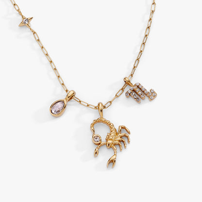 Alex and Ani Scorpio Charm Cluster Necklace
