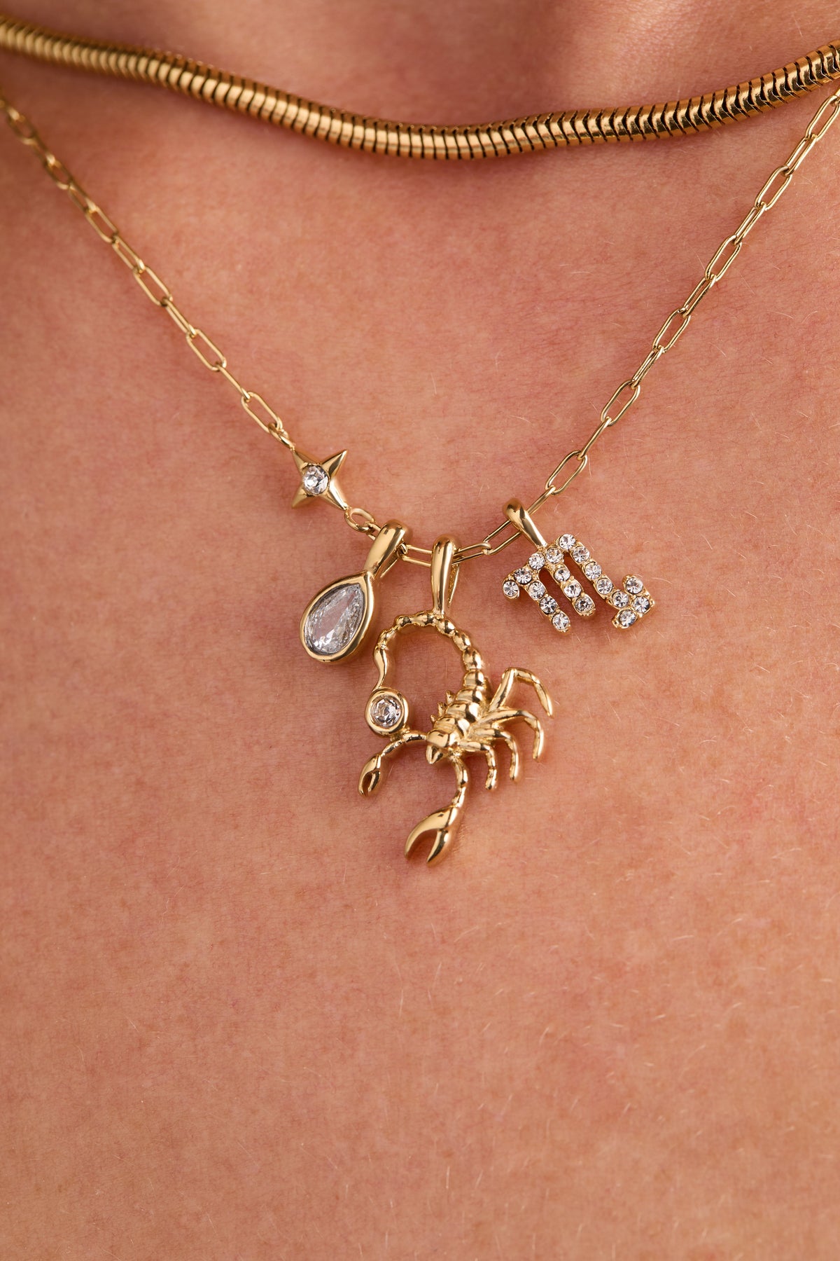 Alex and Ani Scorpio Charm Cluster Necklace