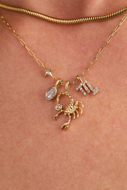Alex and Ani Scorpio Charm Cluster Necklace