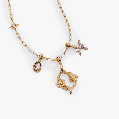 Alex and Ani Pisces Charm Cluster Necklace