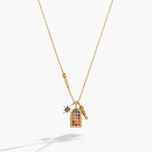 Alex and Ani Harry Potter™ Hogwarts Great Hall Cluster Charm Necklace