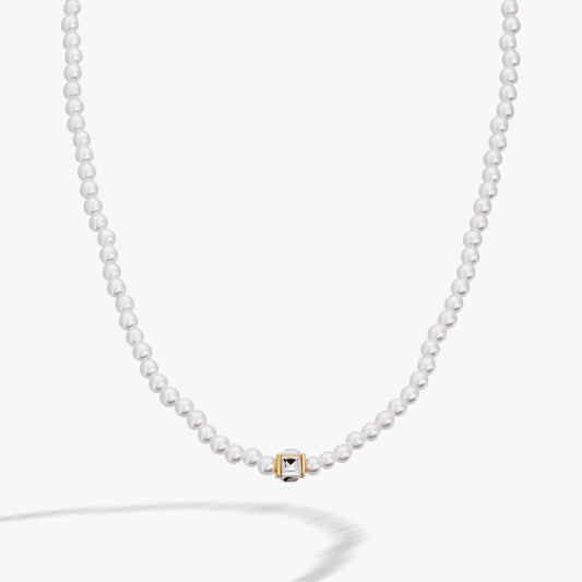 Alex and Ani Crystal and Pearl Beaded Necklace