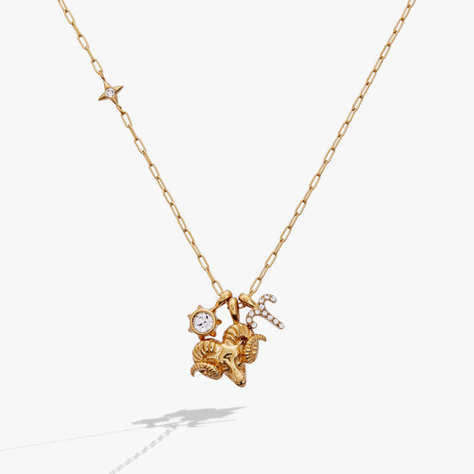Alex and Ani Aries Charm Cluster Necklace