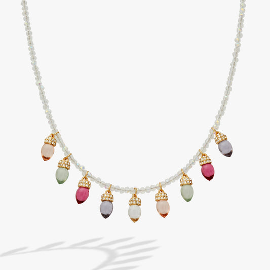 Alex and Ani Light Bulb Beaded Necklace