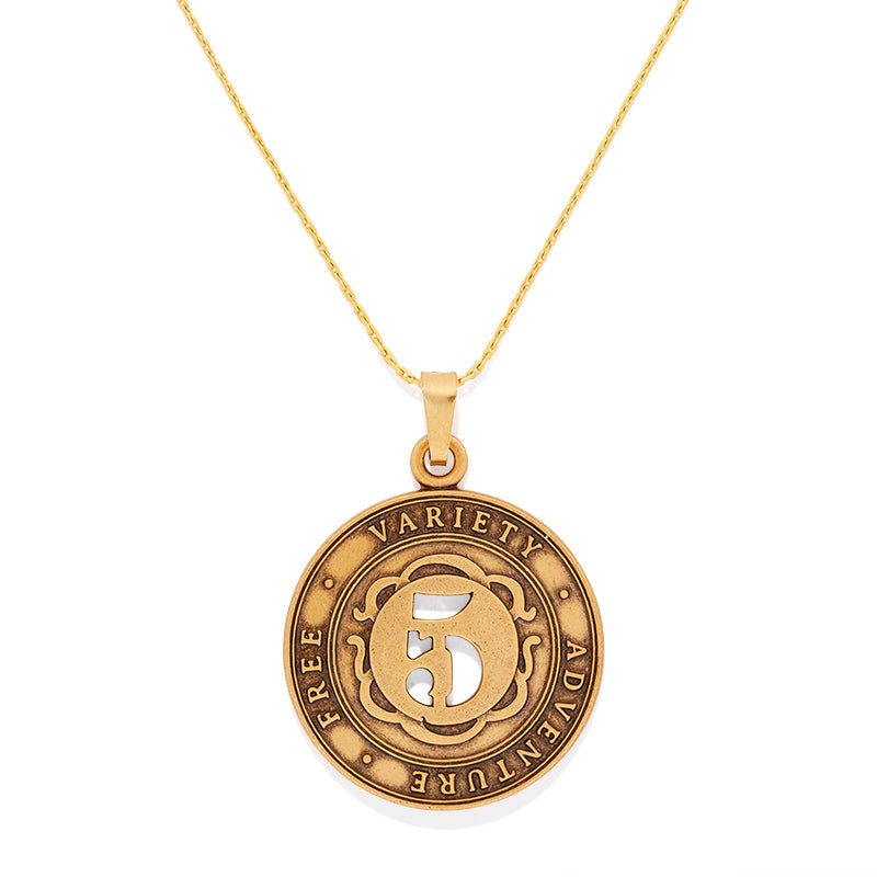 Alex and Ani Number 5 Necklace, Expandable - Alex and Ani