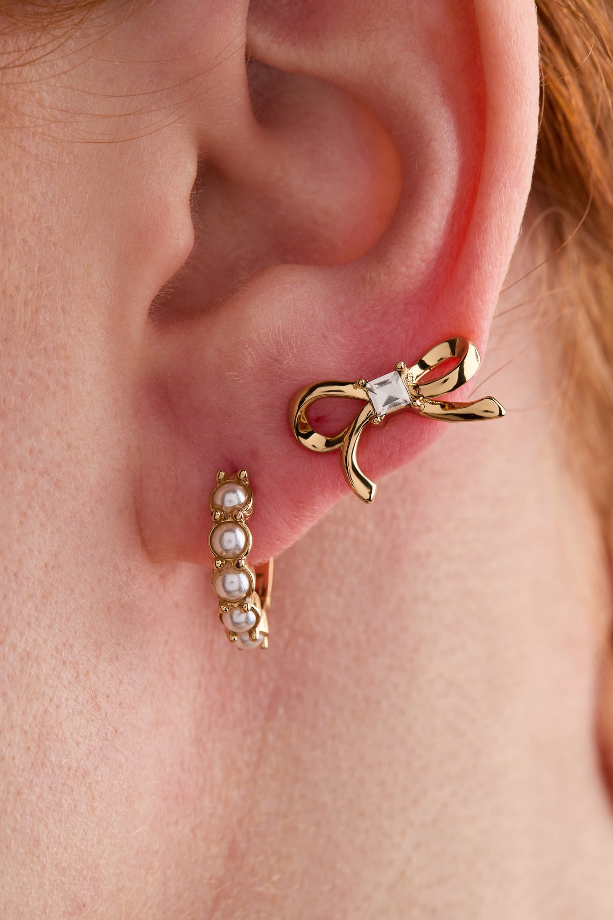 Alex and Ani Pearl Coquette Earring Set of 2