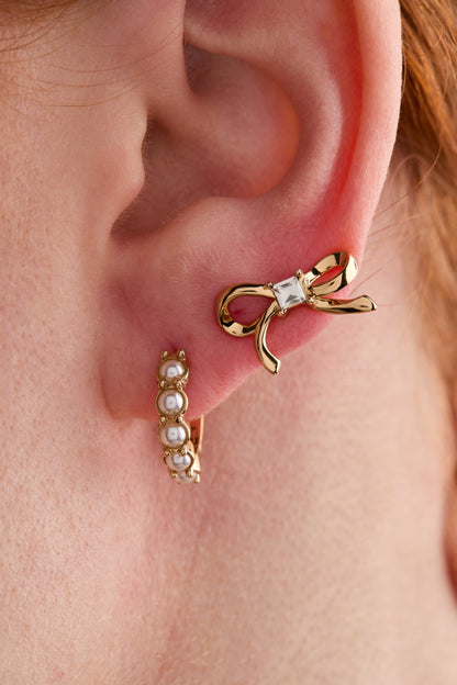 Alex and Ani Pearl Coquette Earring Set of 2