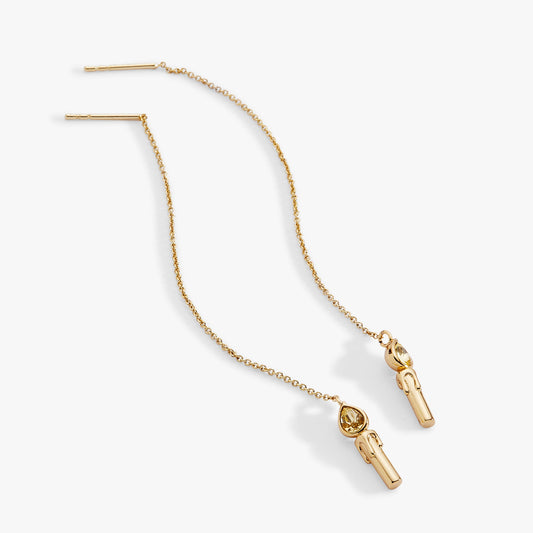 Alex and Ani Harry Potter™ Great Hall Candle Threader Earrings