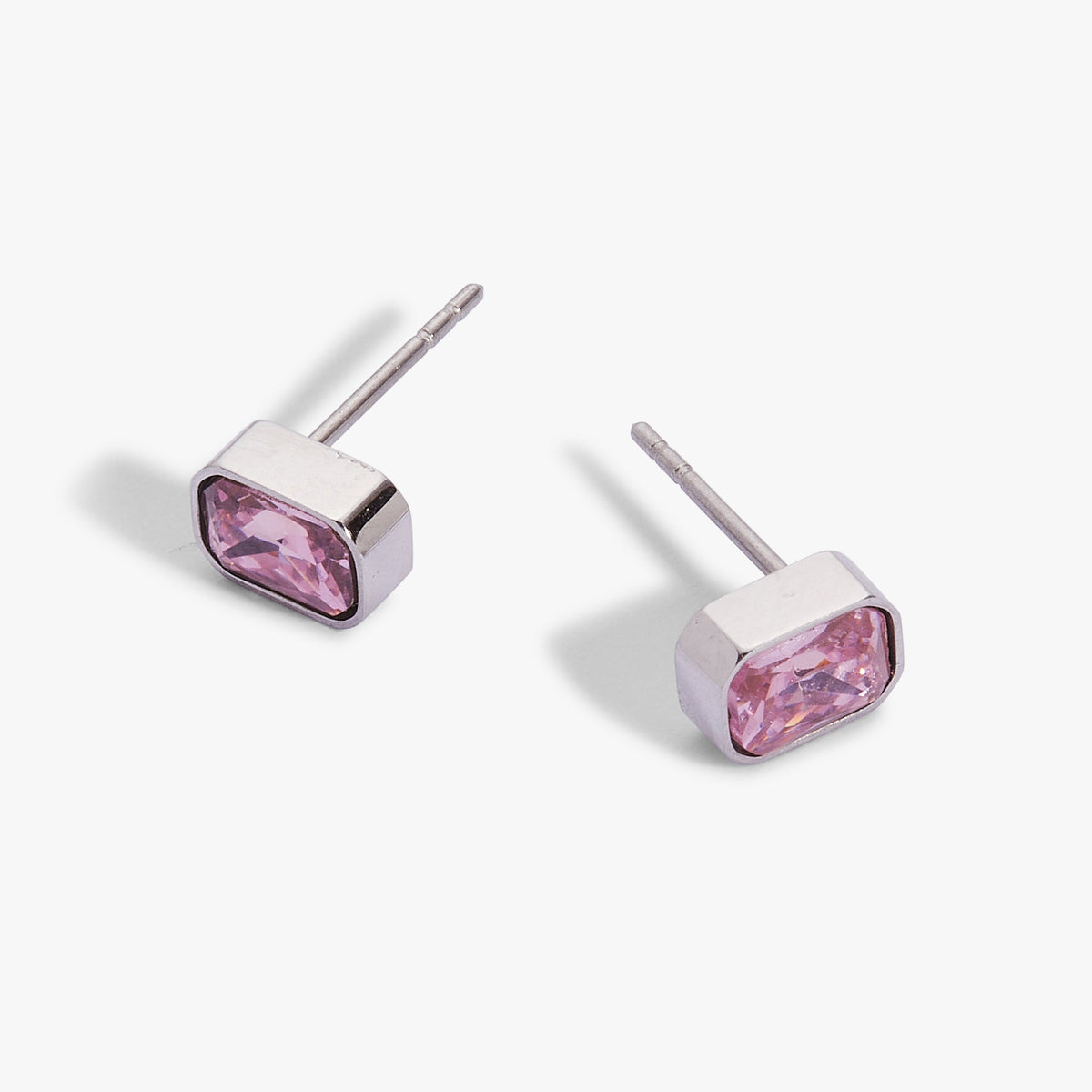 Alex and Ani October Emerald-Cut Birthstone Stud