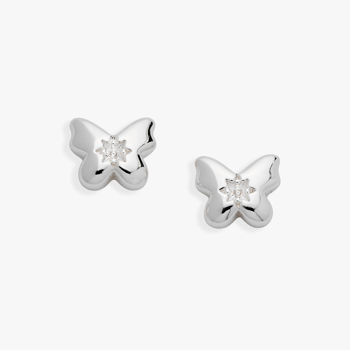 Alex and Ani Butterfly Crystal Stud Earrings