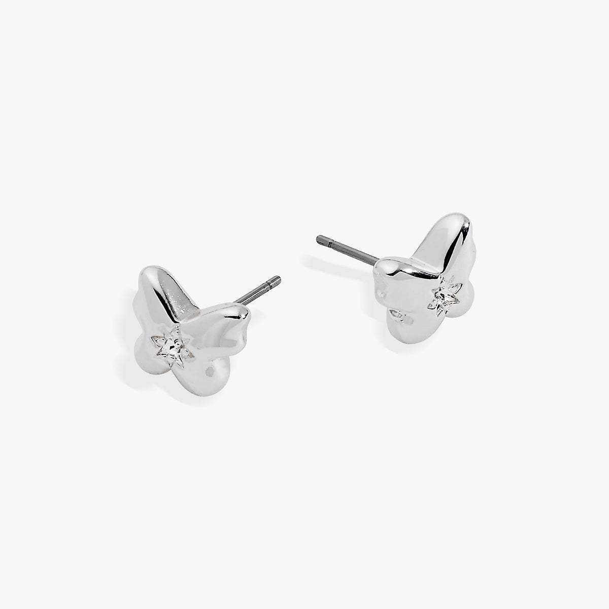 Alex and Ani Butterfly Crystal Stud Earrings