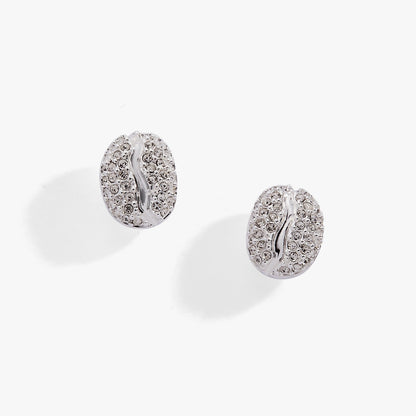 Alex and Ani Coffee Bean Pave Stud Earring