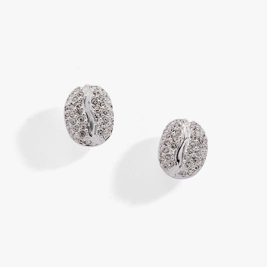 Alex and Ani Coffee Bean Pave Stud Earring