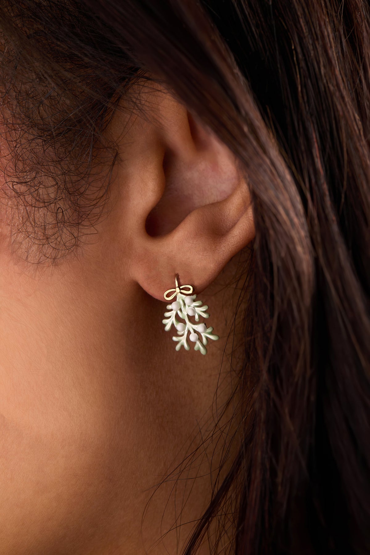 Alex and Ani Mistletoe Earrings