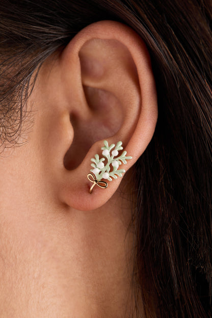 Alex and Ani Mistletoe Earrings